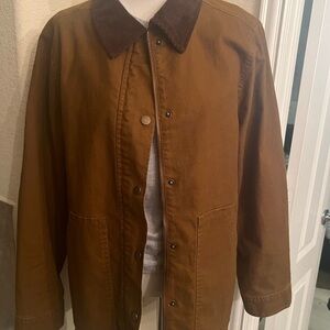 Women’s Barn Jacket with Corduroy Collar